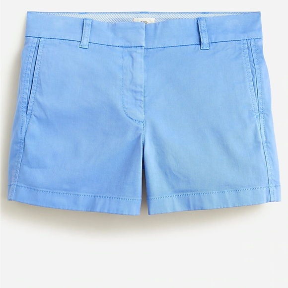 J. Crew 4" stretch chino shorts in Bright Peri. Size 4. NWT. - Picture 3 of 3